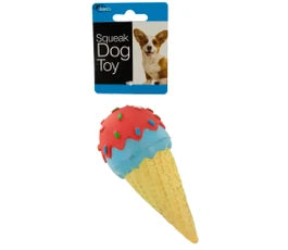 Squeaky Ice Cream Cone Dog Toy